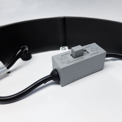 Iluminação de teto LED LED/12W/230V 3000/4000/6000K preto angular