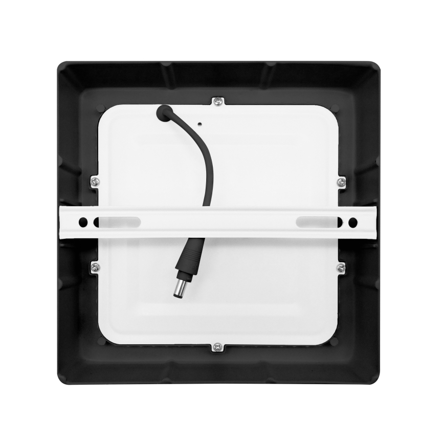 Iluminação de teto LED LED/12W/230V 3000/4000/6000K preto angular