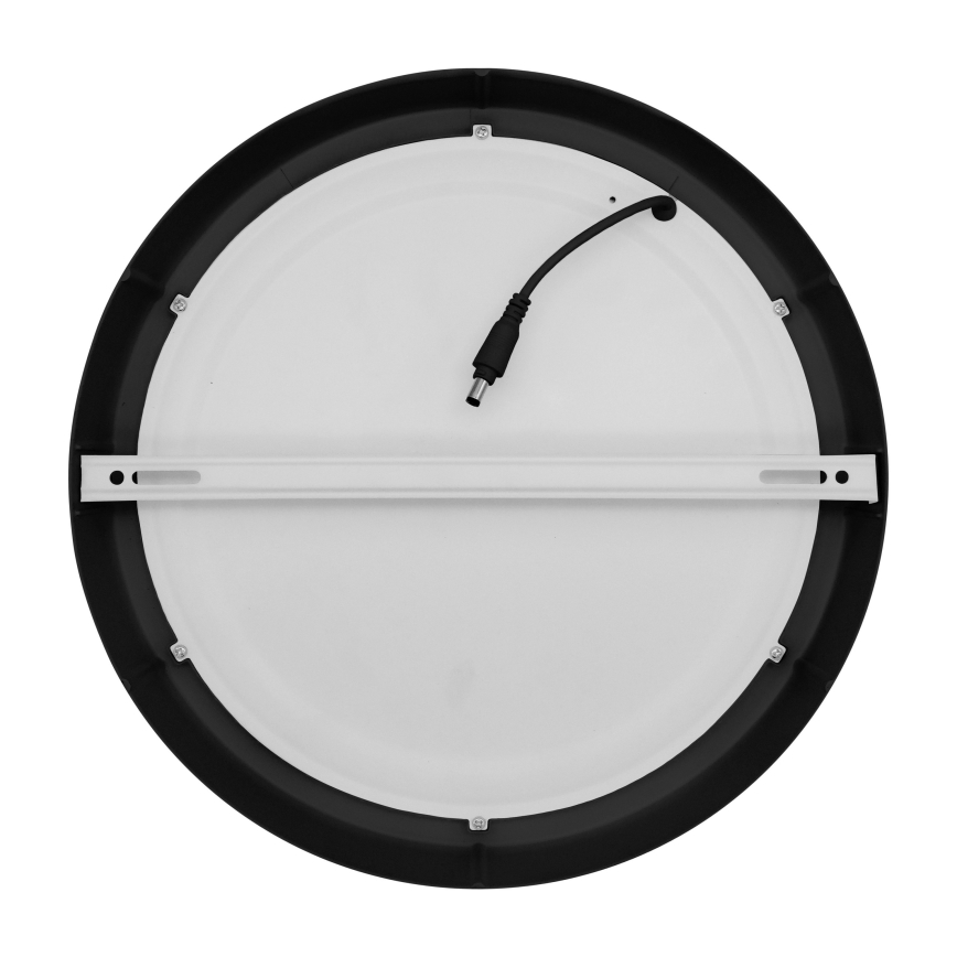 Iluminação de teto LED LED/24W/230V 3000/4000/6000K preto redondo