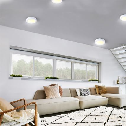 Candeeiro de tecto LED/24W/230V 3000/4000/6000K Ø 30 cm branco