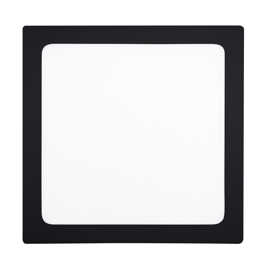 Iluminação de teto LED LED/24W/230V 3000/4000/6000K preto angular