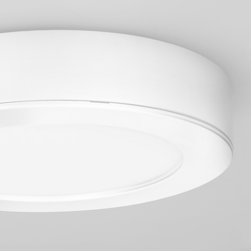 Painel LED 2 em 1 (sobrepor/embutir) 12W / 230V / 3000/4000/6000K / Ø17 cm / IP54 / branco