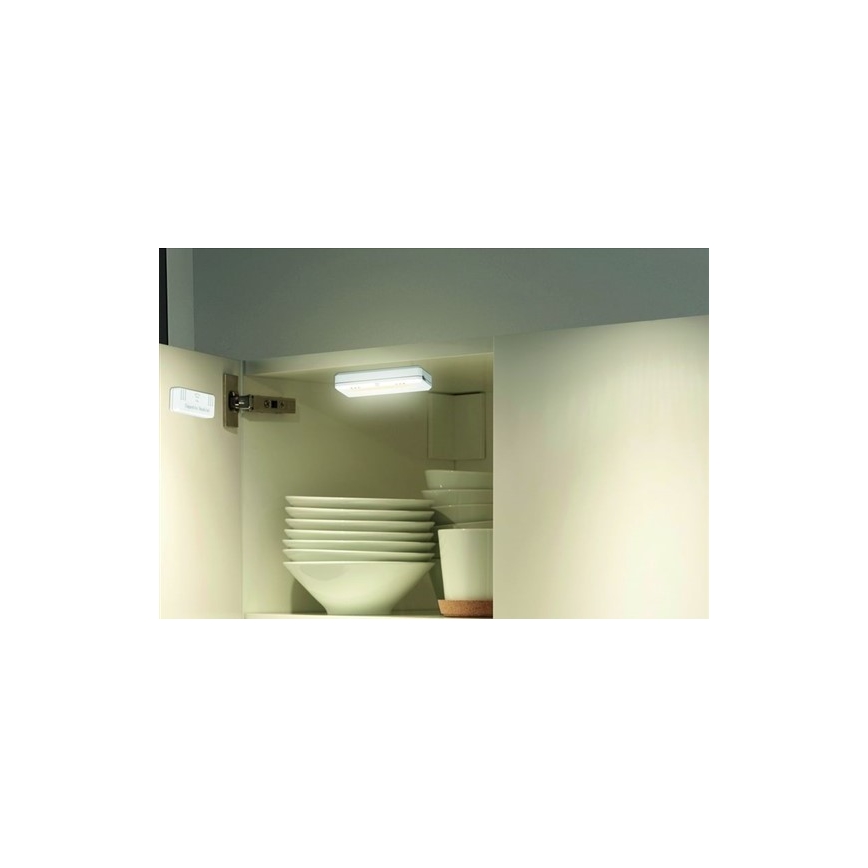 CONJUNTO 2x LED Iluminação de armário LED/0,5W/2xAAA