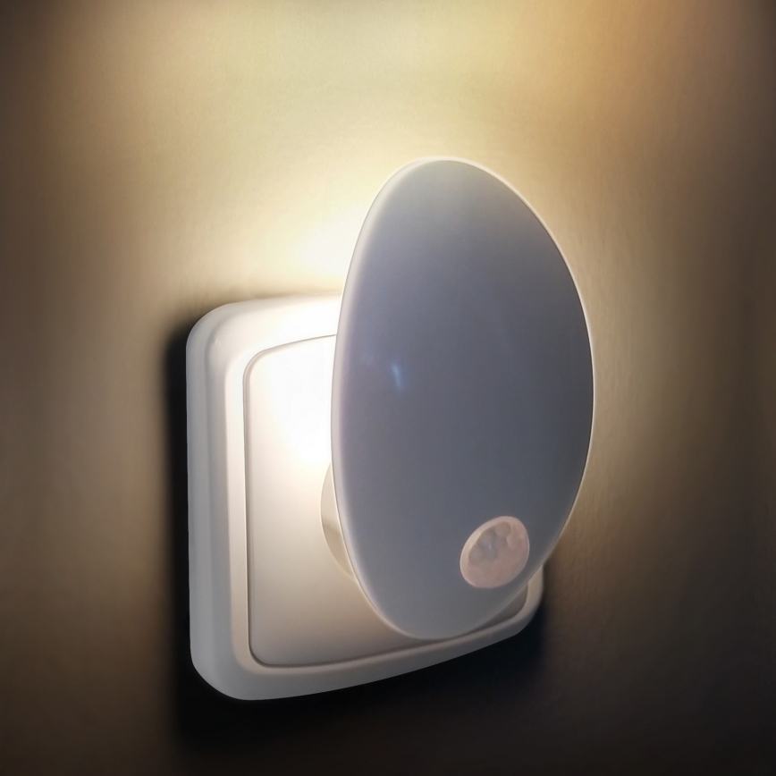 LED Iluminação de orientação para tomada com sensor LED/0,7W/230V 3000K