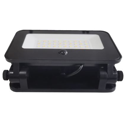 Holofote solar regulável com sensor de movimento e anoitecer LED/6W/2200 mAh 3000/4000/6500K IP65