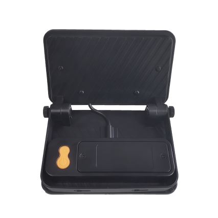 Holofote solar regulável com sensor de movimento e anoitecer LED/6W/2200 mAh 3000/4000/6500K IP65