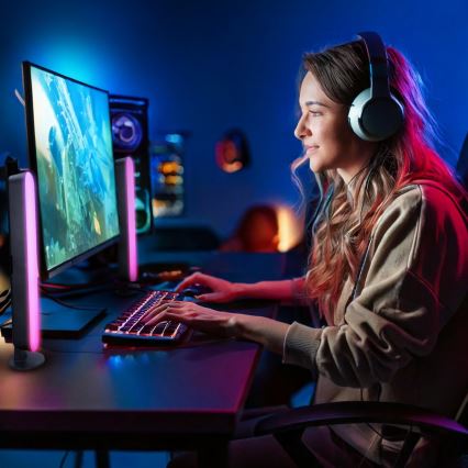Iluminação LED RGB Gaming + controlo remoto