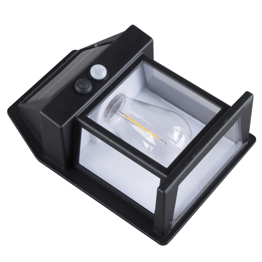 Lanterna solar LED regulável com sensor — 3,7 V, IP44, 1200 mAh