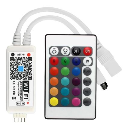 Tira LED RGB com regulação LED/20W/230V 5m IP65 Tuya + CR