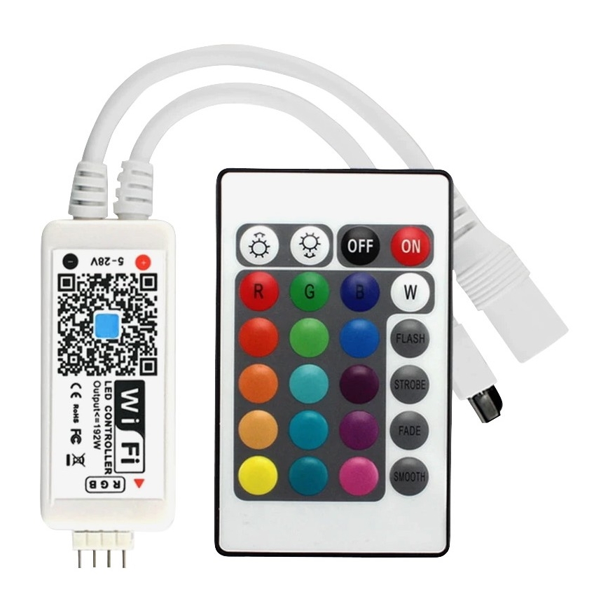 Tira LED RGB com regulação LED/20W/230V 5m IP65 Tuya + CR
