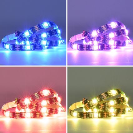 LED RGB Tira com regulação para TV LED/6W/5V Wi-Fi Tuya + controlo remoto