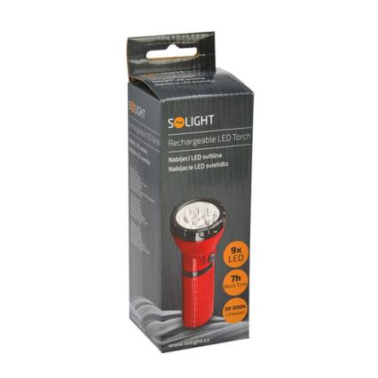 Lanterna recarregável LED 9xLED/4V 800mAh plug-in