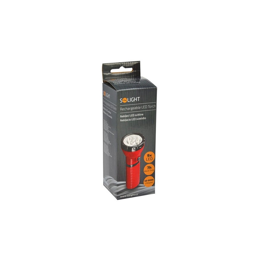 Lanterna recarregável LED 9xLED/4V 800mAh plug-in