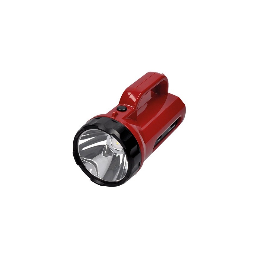 Lanterna recarregável LED LED/5W/4V/230V vermelho