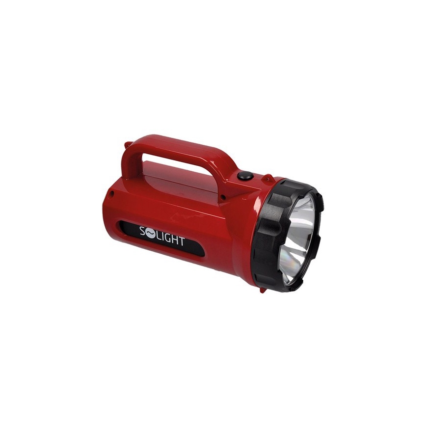 Lanterna recarregável LED LED/5W/4V/230V vermelho
