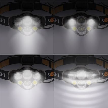 Lanterna de cabeça LED recarregável LED/USB IP44