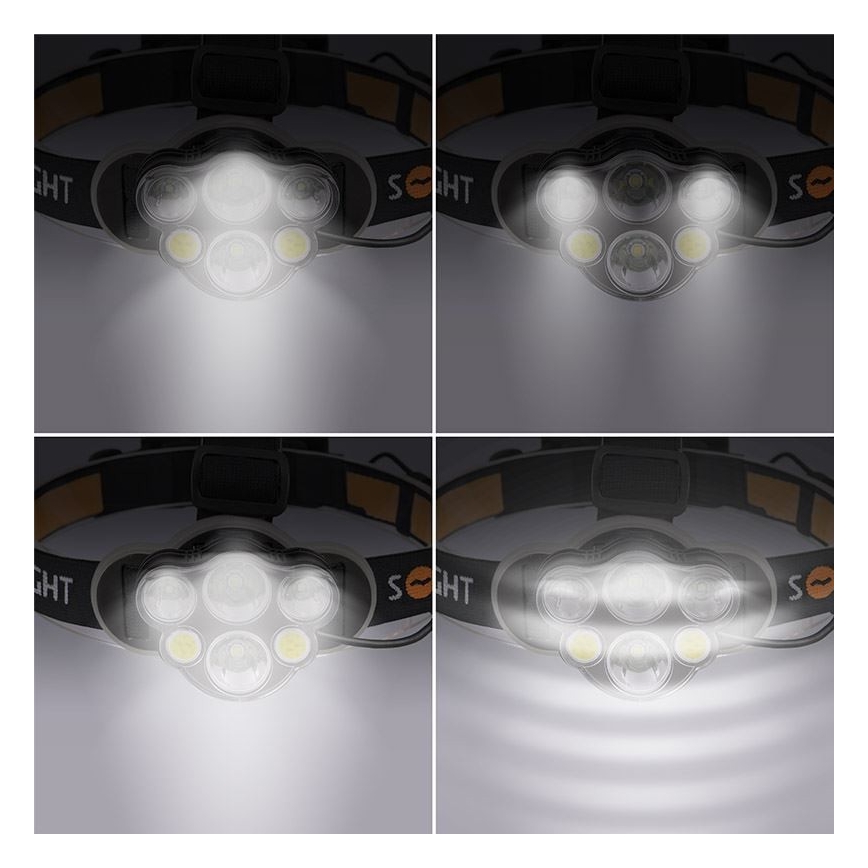 Lanterna de cabeça LED recarregável LED/USB IP44