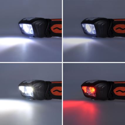 Lanterna de cabeça recarregável LED LED/1200 mAh 3,7V IP44