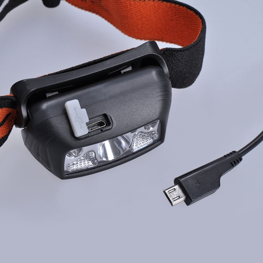 Lanterna de cabeça recarregável LED LED/1200 mAh 3,7V IP44