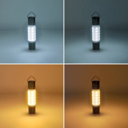 Solight WN43 - Lanterna de campismo recarregável com função power bankLED LED/1500 mAh 3,7V IP44