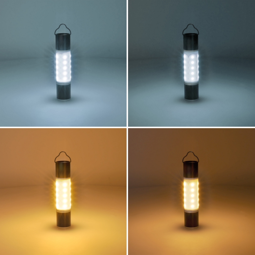Solight WN43 - Lanterna de campismo recarregável com função power bankLED LED/1500 mAh 3,7V IP44