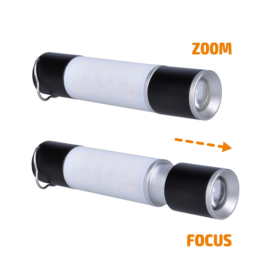 Solight WN43 - Lanterna de campismo recarregável com função power bankLED LED/1500 mAh 3,7V IP44