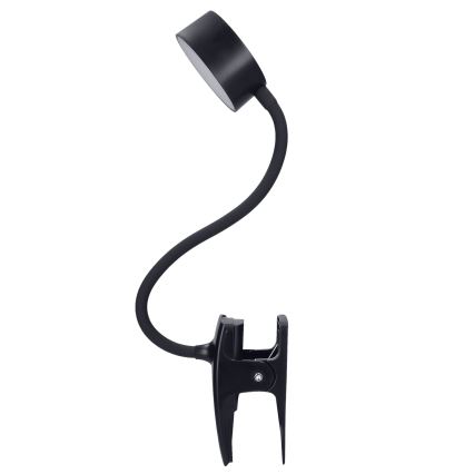 Solight WO3001-B- Candeeiro LED flexível regulável com clip LED/2W/5V 3000/4000/6500K preto