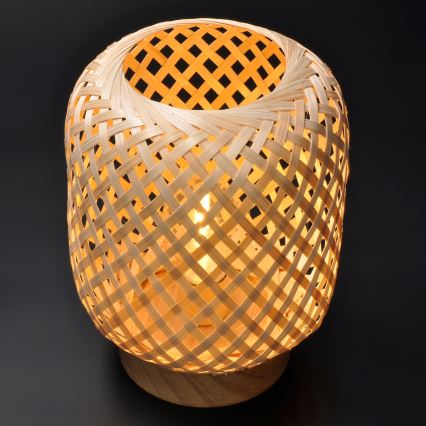 LED Candeeiro de mesa decorativo BOHO LED/2xAAA vime