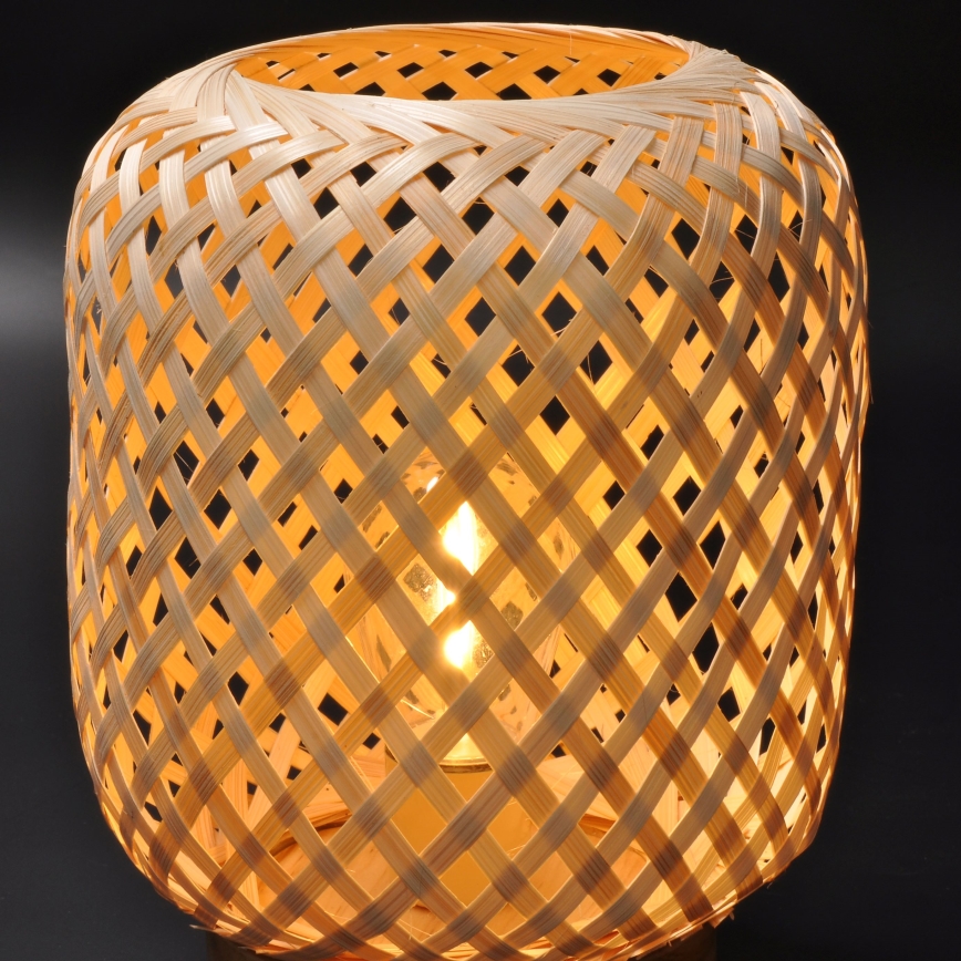 LED Candeeiro de mesa decorativo BOHO LED/2xAAA vime