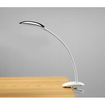 Candeeiro de mesa LED regulação podstavec i klip LED/5W/230V