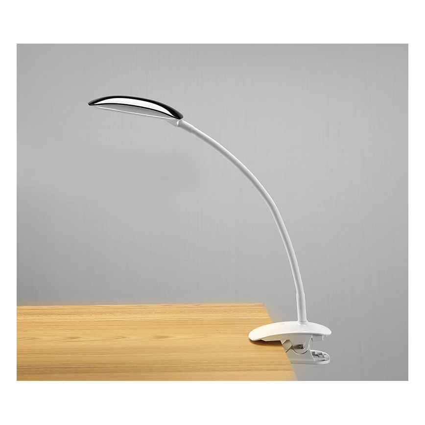 Candeeiro de mesa LED regulação podstavec i klip LED/5W/230V