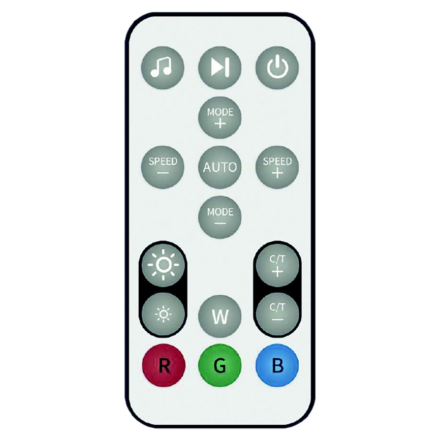 Candeeiro LED RGB com regulação RAINBOW LED/18W/230V Wi-Fi Tuya + controlo remoto