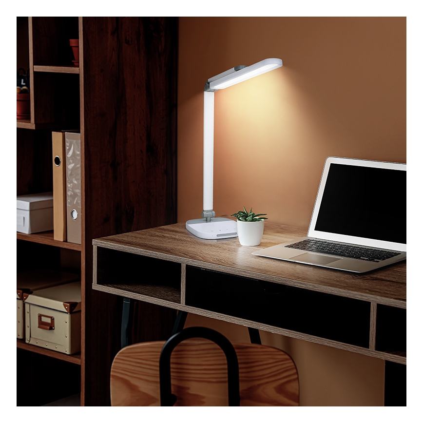 Candeeiro de mesa táctil LED com regulação e luz noturna LED/10W/5V 3000/4000/5000K branco