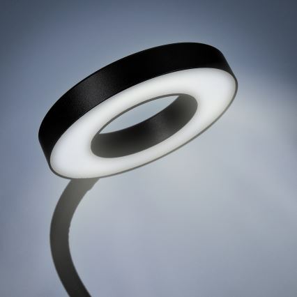 Candeeiro de mesa LED com regulação e clipe LED/8W/230V 3000/4000/5000K preto