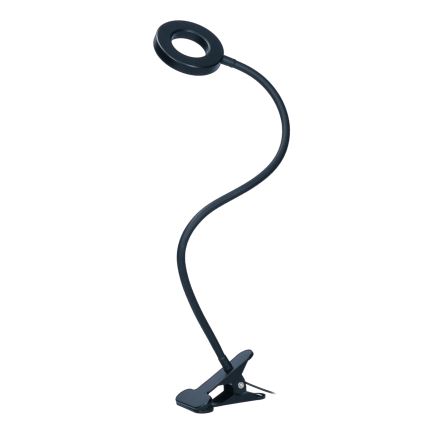Candeeiro de mesa LED com regulação e clipe LED/8W/230V 3000/4000/5000K preto