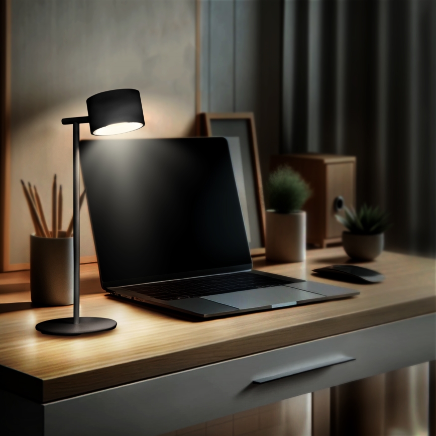 Solight WO68-B- Candeeiro LED regulável 3 em 1 LED/4W/2000 mAh 3000/4000/6500K preto