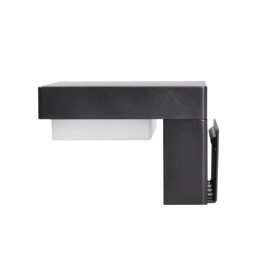 LED Candeeiro de parede solar com sensor de movimento e anoitecer PALERMO LED/5W/2000 mAh IP54 preto