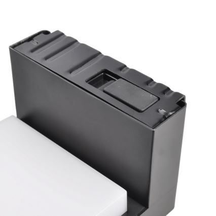 LED Candeeiro de parede solar com sensor de movimento e anoitecer PALERMO LED/5W/2000 mAh IP54 preto
