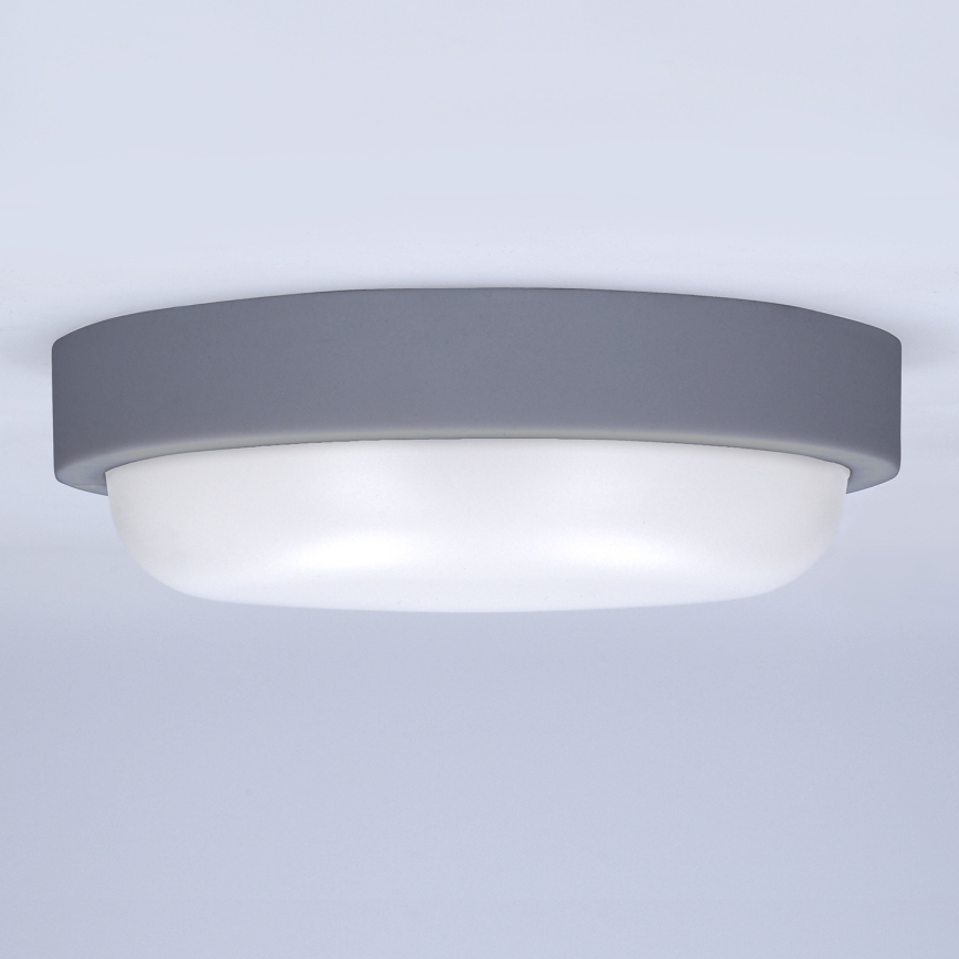Iluminação de parede exterior LED LED/13W/230V 4000K IP54 cinzento redondo