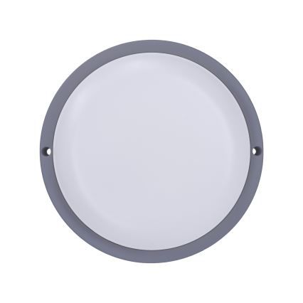 Iluminação de parede exterior LED LED/13W/230V 4000K IP54 cinzento redondo