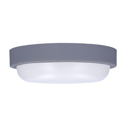 Iluminação de parede exterior LED LED/13W/230V 4000K IP54 cinzento redondo