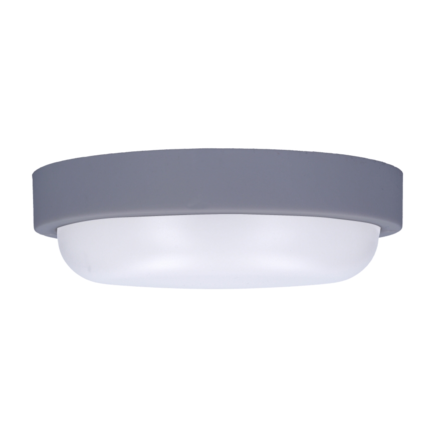 Iluminação de parede exterior LED LED/13W/230V 4000K IP54 cinzento redondo