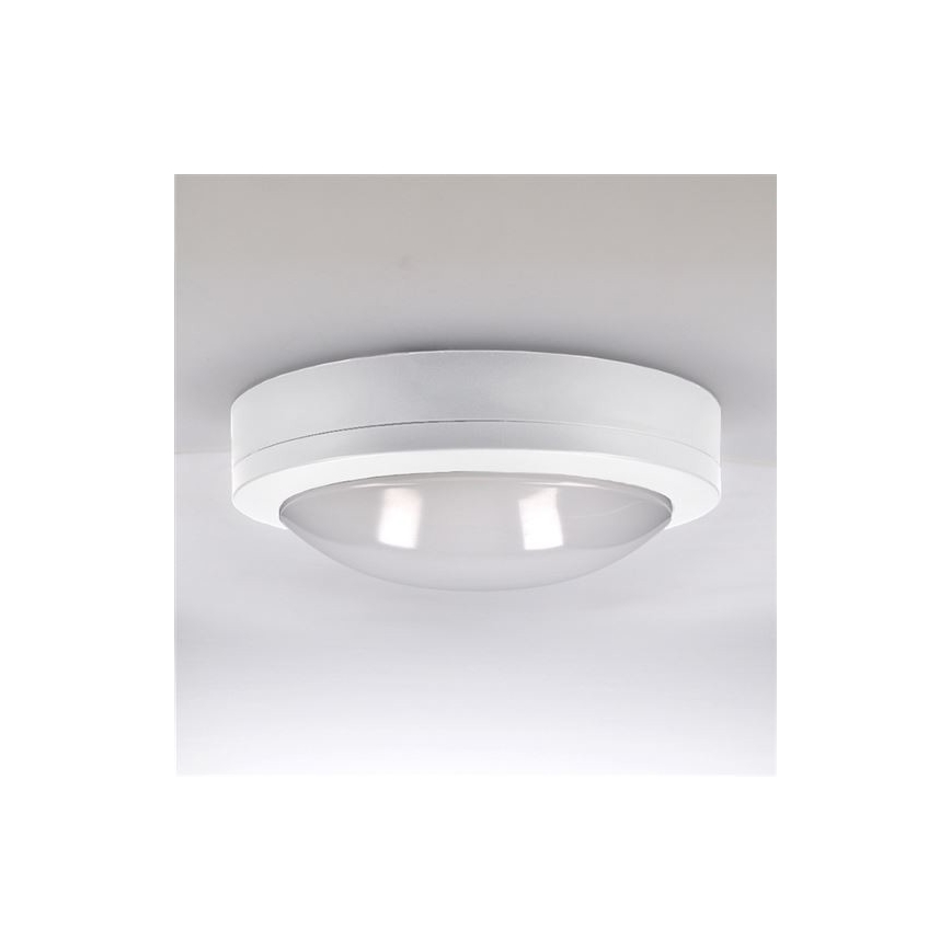 Iluminação de teto exterior LED SIENA LED/13W/230V IP54 diâmetro 17 cm branco