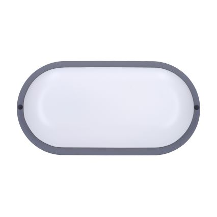 Iluminação de parede exterior LED LED/20W/230V 4000K IP54 cinzento oval
