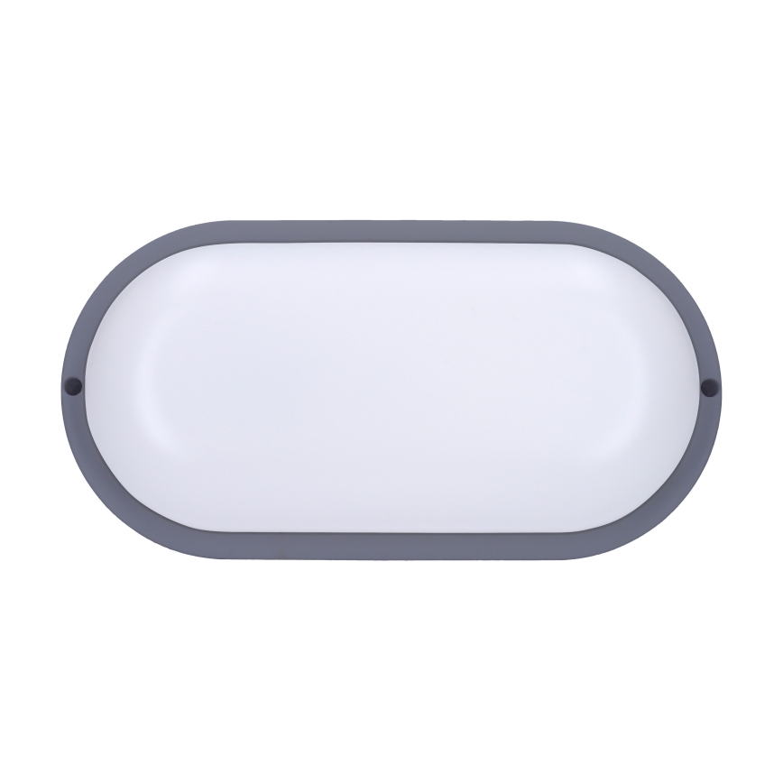 Iluminação de parede exterior LED LED/20W/230V 4000K IP54 cinzento oval