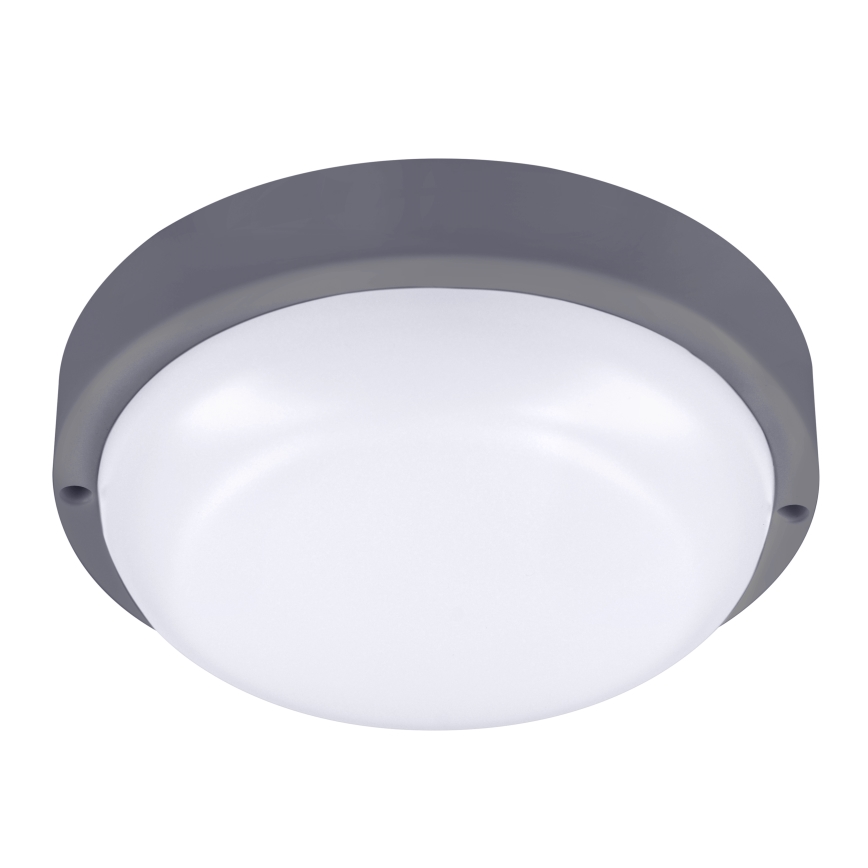 Iluminação de parede exterior LED LED/20W/230V 4000K IP54 cinzento redondo