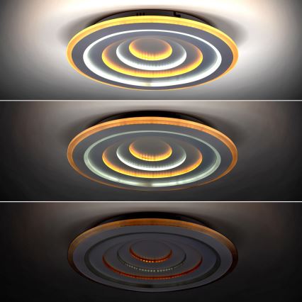 Iluminação de teto LED com regulação CASCADE LED/111W/230V 3000-6500K + controlo remoto