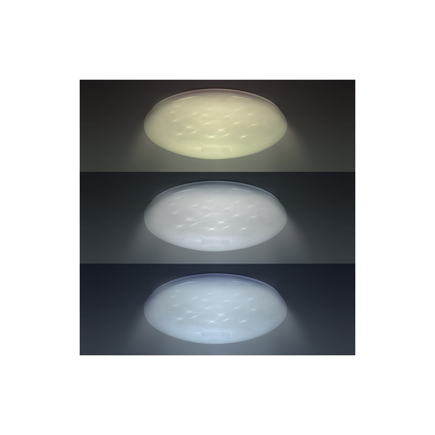 Luz de teto fosca LED STAR LED/24W/230V + RC