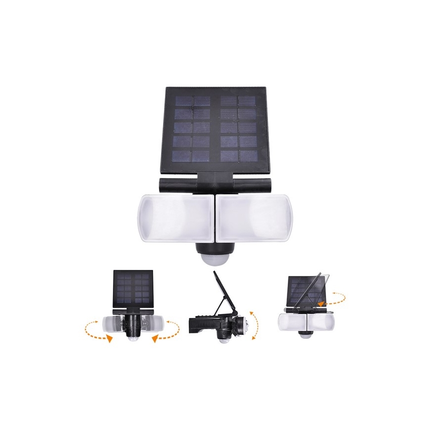 Holofote solar LED com um sensor 2000mAh LED/8W/3,7V IP44