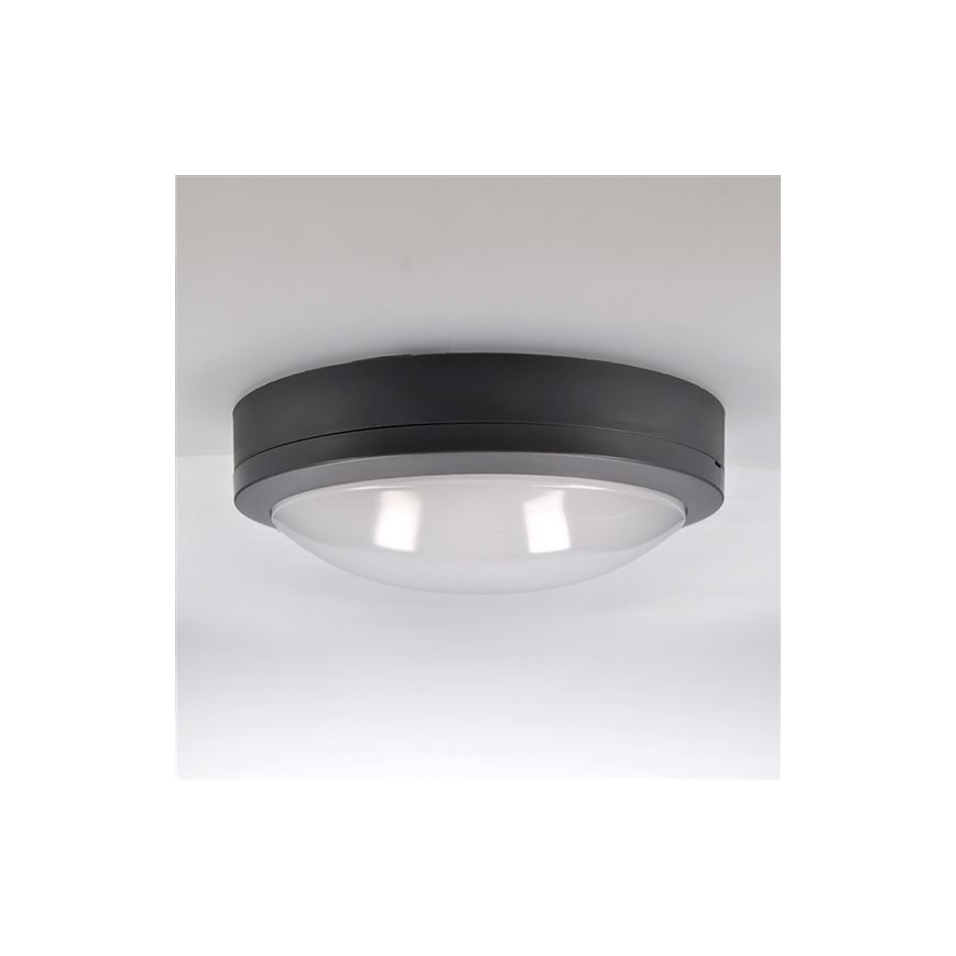 Iluminação de teto exterior LED com sensor SIENA LED/20W/230V 4000K diâmetro 23 cm IP54